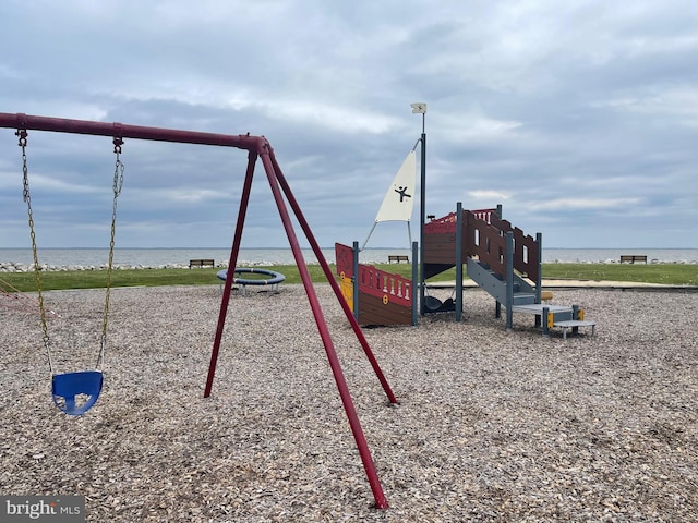 5235 Al Jones Dr, Shady Side, MD 20764 - community play area featuring a water view