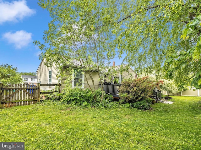 4310 Zircon Rd, Middletown, MD 21769 - view of yard with a deck