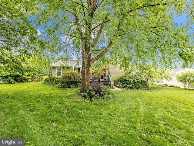 4310 Zircon Rd, Middletown, MD 21769 - view of yard with a wooden deck