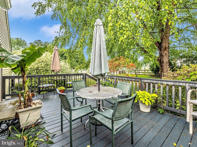4310 Zircon Rd, Middletown, MD 21769 - wooden deck with outdoor dining space