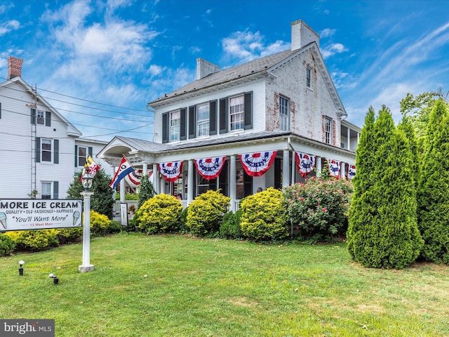 4310 Zircon Rd, Middletown, MD 21769 - view of front of home with a chimney and a front yard