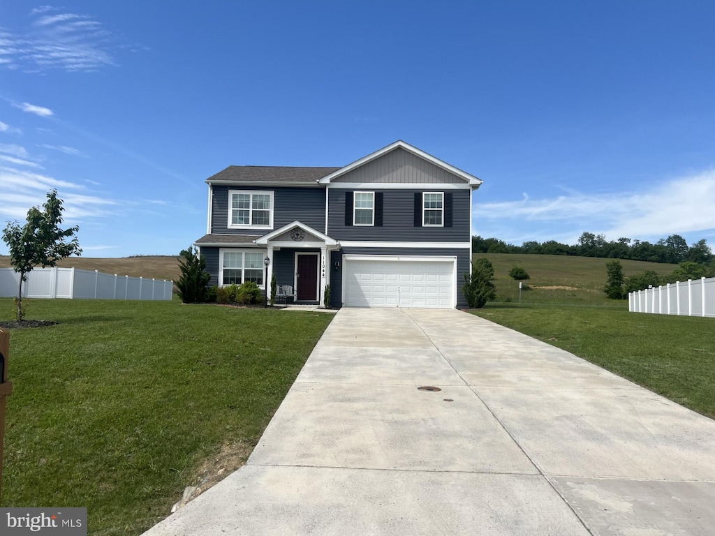 11044 Cross Fields Dr, Waynesboro, PA 17268 - traditional-style home with a garage and concrete driveway