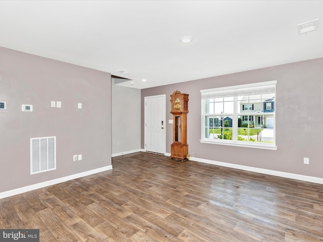 11044 Cross Fields Dr, Waynesboro, PA 17268 - unfurnished living room featuring wood finished floors and recessed lighting