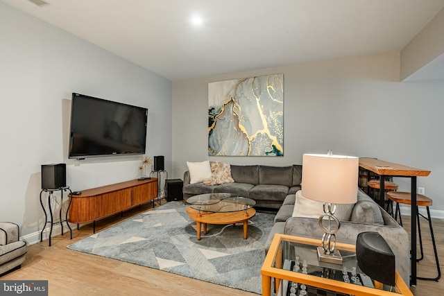 201 Ivystone Dr, Downingtown, PA 19335 - living room featuring wood finished floors and baseboards