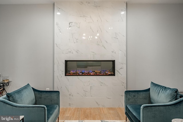 201 Ivystone Dr, Downingtown, PA 19335 - living area with a high end fireplace