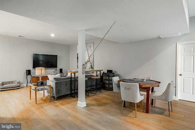 201 Ivystone Dr, Downingtown, PA 19335 - dining area featuring wood finished floors and recessed lighting