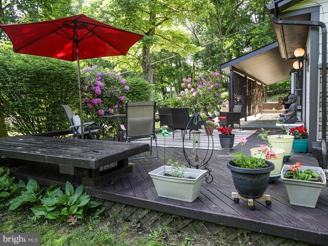 5607 Meridian Rd, Gibsonia, PA 15044 - view of wooden deck