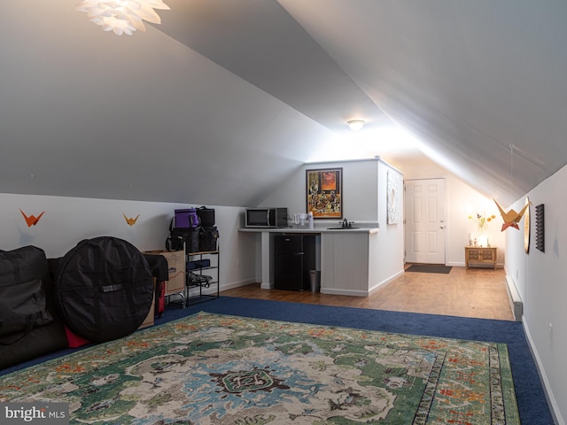 5607 Meridian Rd, Gibsonia, PA 15044 - bonus room featuring baseboard heating and vaulted ceiling