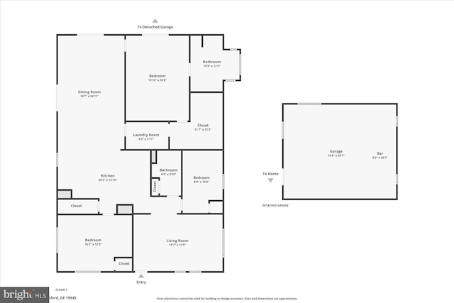 34602 Roxana Rd, Frankford, DE 19945 - room layout