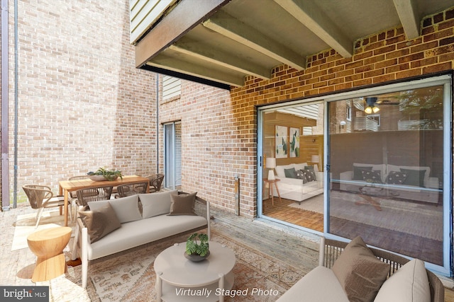 19439 Brassie Pl Unit 101, Gaithersburg, MD 20886 - view of patio / terrace featuring outdoor dining space