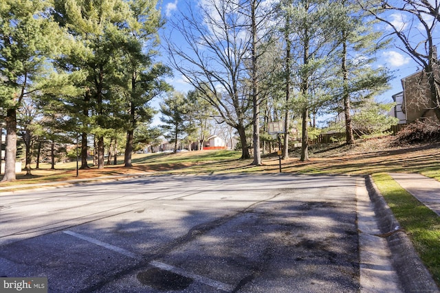 19439 Brassie Pl Unit 101, Gaithersburg, MD 20886 - view of asphalt road with curbs and sidewalks