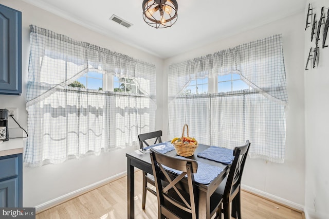 1402 Bonnett Pl Unit 131, Bel Air, MD 21015 - dining space featuring light wood finished floors and baseboards