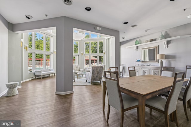 1402 Bonnett Pl Unit 131, Bel Air, MD 21015 - dining space featuring wood finished floors and baseboards