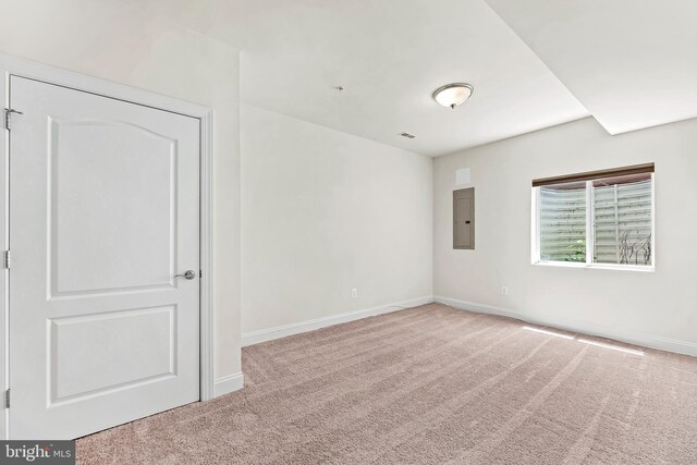 26635 Del Ibera Ct, Mechanicsville, MD 20659 - carpeted spare room with electric panel and baseboards