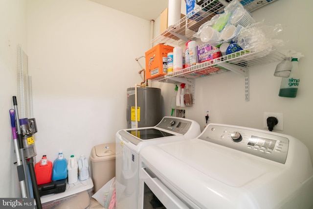 4320 Cannon Ridge Ct Unit 50, Fairfax, VA 22030 - laundry area with electric water heater and separate washer and dryer