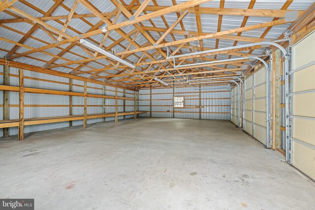 21830 Vaughn Rd, Georgetown, DE 19947 - garage with metal wall