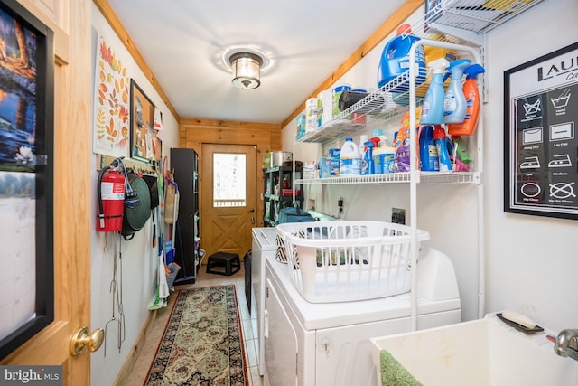 532 Pine Grove Rd, Lonaconing, MD 21539 - laundry room featuring separate washer and dryer