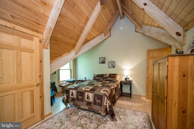 532 Pine Grove Rd, Lonaconing, MD 21539 - bedroom featuring wood ceiling, wood finished floors, and baseboards