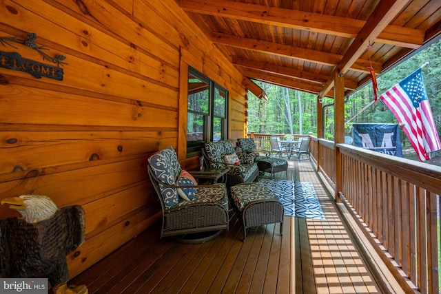 532 Pine Grove Rd, Lonaconing, MD 21539 - view of deck
