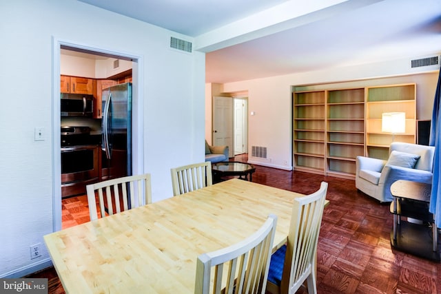 view of dining room