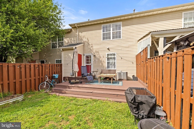 104 Braeburn Dr, Winchester, VA 22601 - rear view of property with a deck