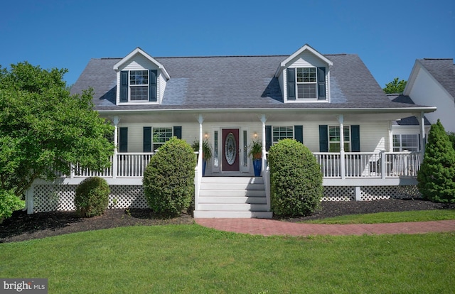 3516 Prospect Road, St, MD 21154 - cape cod home featuring a porch and a front yard