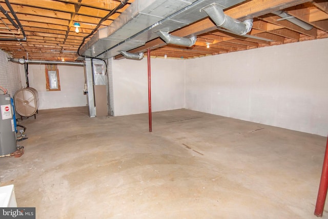 3516 Prospect Road, St, MD 21154 - unfinished basement featuring electric water heater