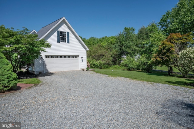 3516 Prospect Road, St, MD 21154 - view of property exterior featuring a garage and a lawn