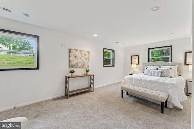 39743 Daniel Cir, Mechanicsville, MD 20659 - carpeted bedroom featuring multiple windows, baseboards, and recessed lighting