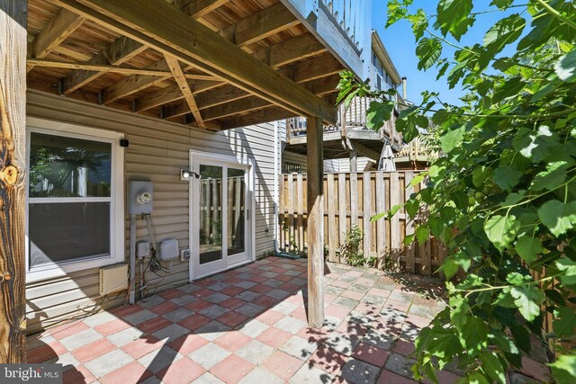 6019 Surrey Square Ln, District Heights, MD 20747 - view of patio featuring fence