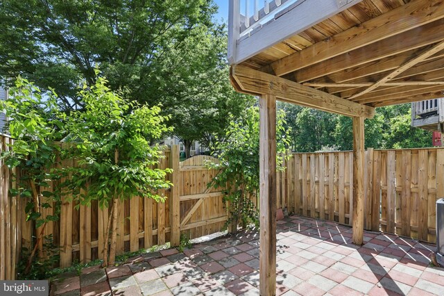 6019 Surrey Square Ln, District Heights, MD 20747 - view of patio / terrace with a gate and fence