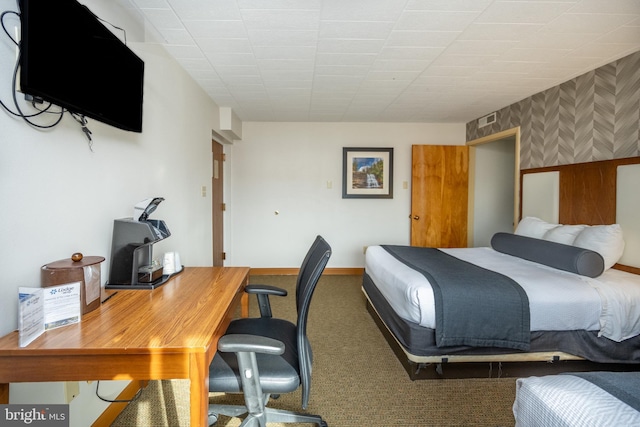 290 Marsh Hill Rd Unit 407F, Mc Henry, MD 21541 - carpeted bedroom with wallpapered walls