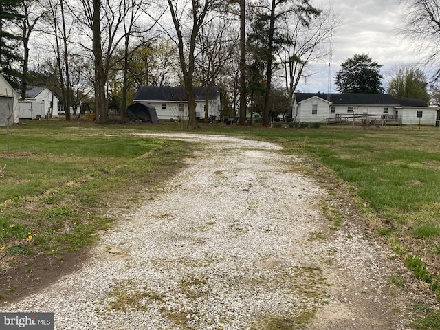 view of dirt / gravel road
