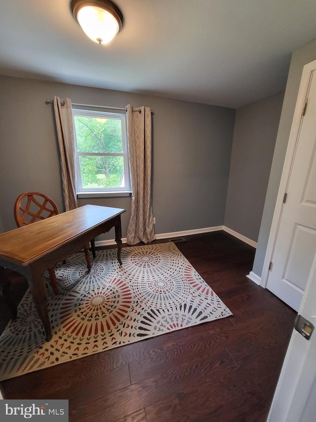 1211 Williamsville Rd, Houston, DE 19954 - office area with baseboards and wood finished floors