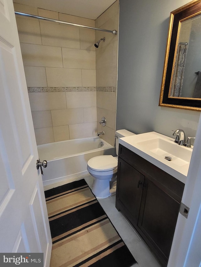 1211 Williamsville Rd, Houston, DE 19954 - bathroom featuring vanity, shower / bath combination with curtain, and toilet