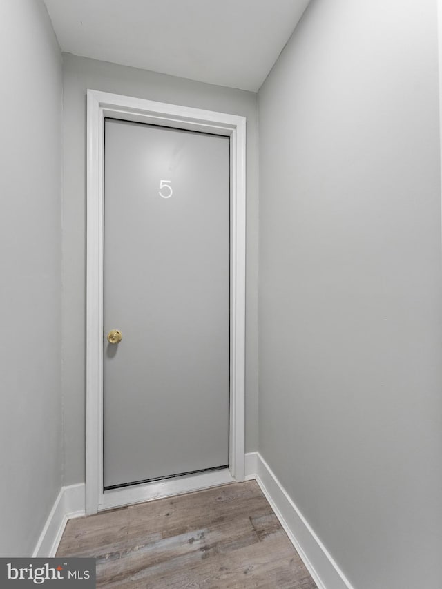 4951 W Thompson St, Philadelphia, PA 19131 - doorway with wood finished floors and baseboards
