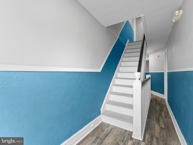 4951 W Thompson St, Philadelphia, PA 19131 - stairway featuring wood finished floors and baseboards