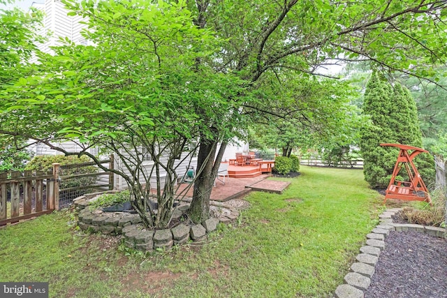 9310 Saffron Hill Ct, Manassas, VA 20110 - view of yard featuring a deck