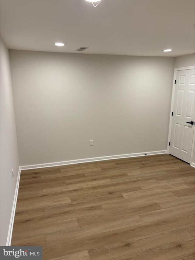 1853TOBIASDRIVESE Tobias Dr SE, Washington, DC 20020 - spare room featuring recessed lighting, light wood-style flooring, and baseboards