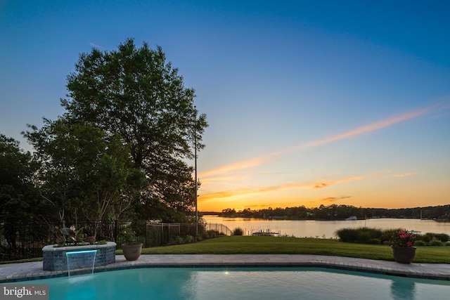 125 Oyster Pt, White Stone, VA 22578 - view of pool with a water view