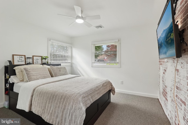 39 Village Ln, Levittown, PA 19054 - carpeted bedroom featuring baseboards and ceiling fan