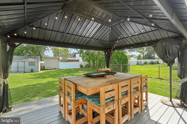 39 Village Ln, Levittown, PA 19054 - deck with a gazebo