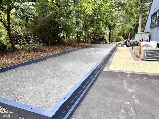 view of asphalt driveway