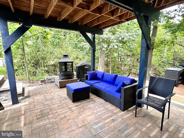 4416 Upland Dr, Alexandria, VA 22310 - view of patio featuring an outdoor hangout area and a grill
