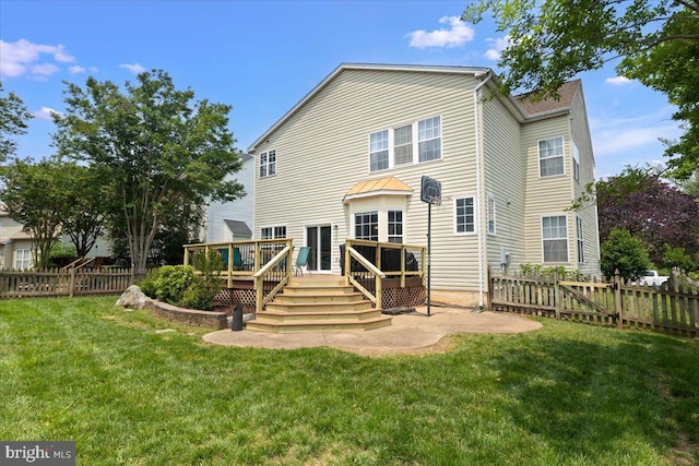 12561 Garry Glen Dr, Bristow, VA 20136 - back of property with a deck