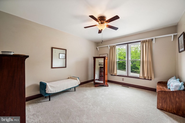 5 Craig Ln, Malvern, PA 19355 - carpeted bedroom featuring baseboards and ceiling fan