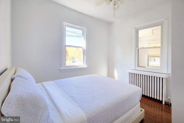 2530 18th St N, Arlington, VA 22201 - bedroom with radiator heating unit and wood finished floors