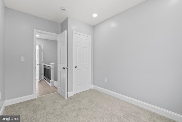 1505 N Pulaski St, Baltimore, MD 21217 - unfurnished bedroom with carpet floors, baseboards, and recessed lighting