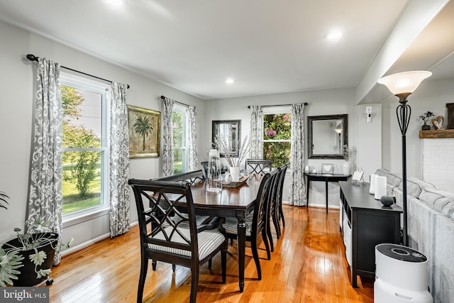 40 Hunters Run Rd, Honey Brook, PA 19344 - dining area featuring light wood-style floors, baseboards, and recessed lighting