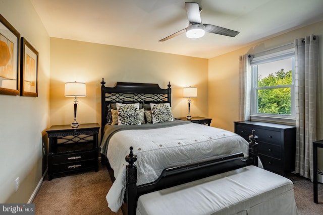 40 Hunters Run Rd, Honey Brook, PA 19344 - bedroom featuring carpet floors, baseboards, and a ceiling fan